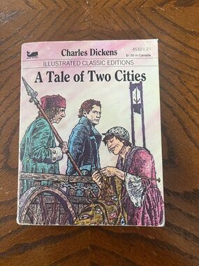 Vintage Book | A Tale of Two Cities by Charles Dickens | Illustrated Classic